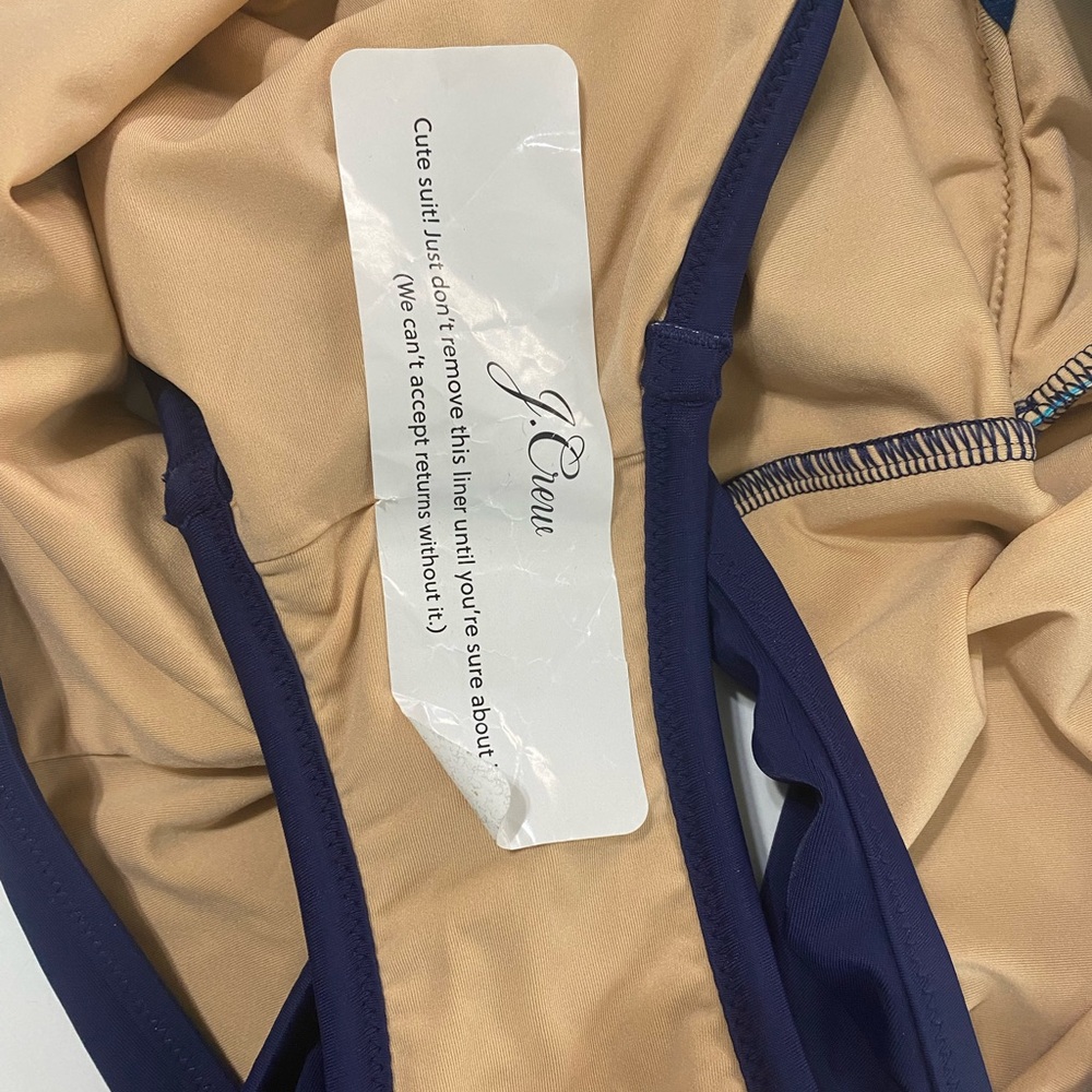 J. Crew Factory Colorblock One‎ Shoulder Swimsuit Size XXL Minimalist Resort - Picture 8 of 10